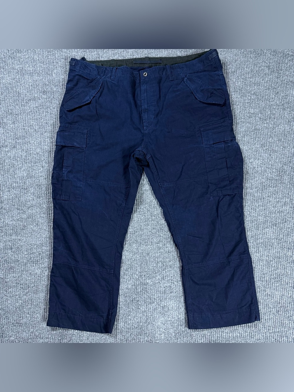 Polo Ralph Lauren Utility Cargo Pants Mens 44Bx27 Navy Blue Military Surplus